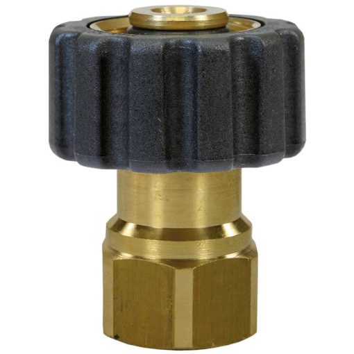 Quick Screw Coupling Adaptor M22F:1/4"F Brass
